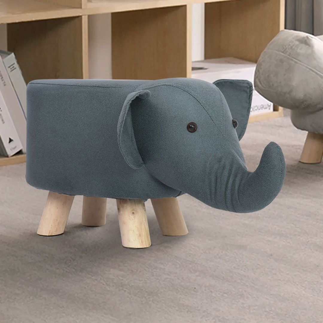 Wooden Baby Chair With Elephant Design