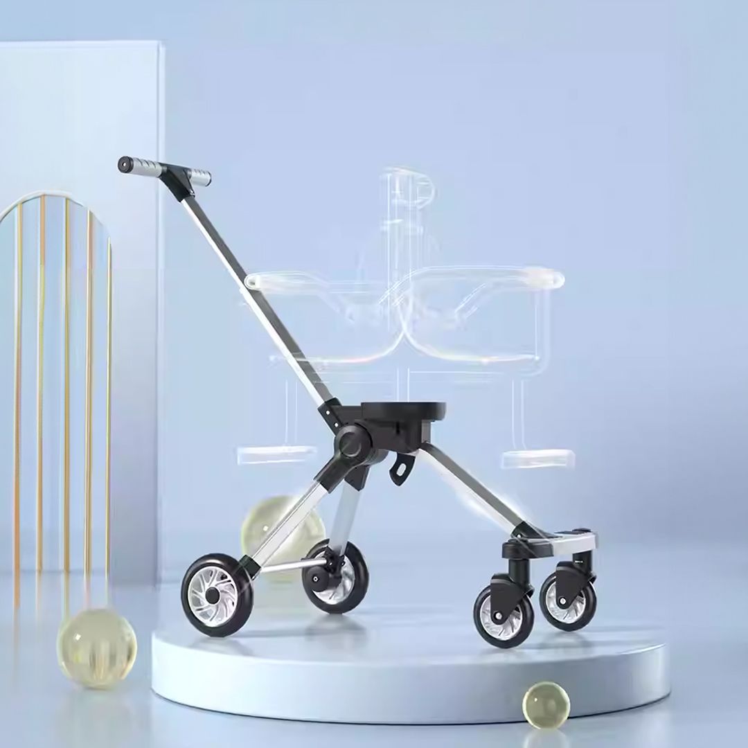 عربة أطفال مزدوجة بأربع عجلات كبيرة	 - 9