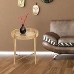 طاولة صينية تقديم معدنية ذهبية - 4