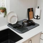 رف وبساط تجفيف الأطباق - 13