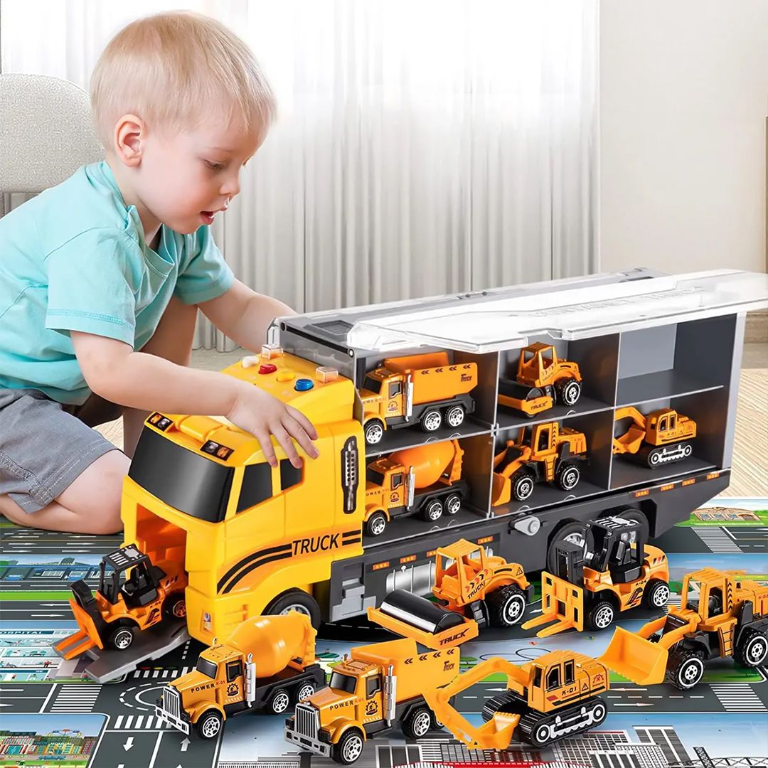 Trucks and Bulldozers Toys with Map product thumbnail 2