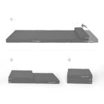 مرتبة نوم قابلة للطي مع وسادة مدمجة - 7