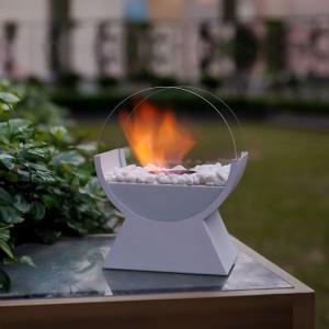 موقد النار الزجاجي