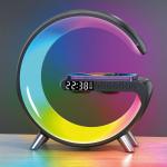 ديكور شاحن لاسلكي مع مكبر الصوت وساعة - 8