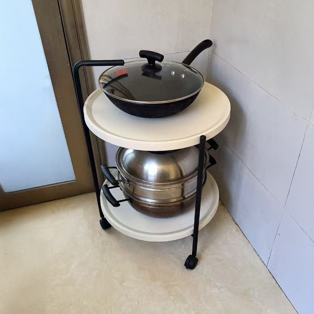 عربة ضيافة دائرية مزدوجة - 3