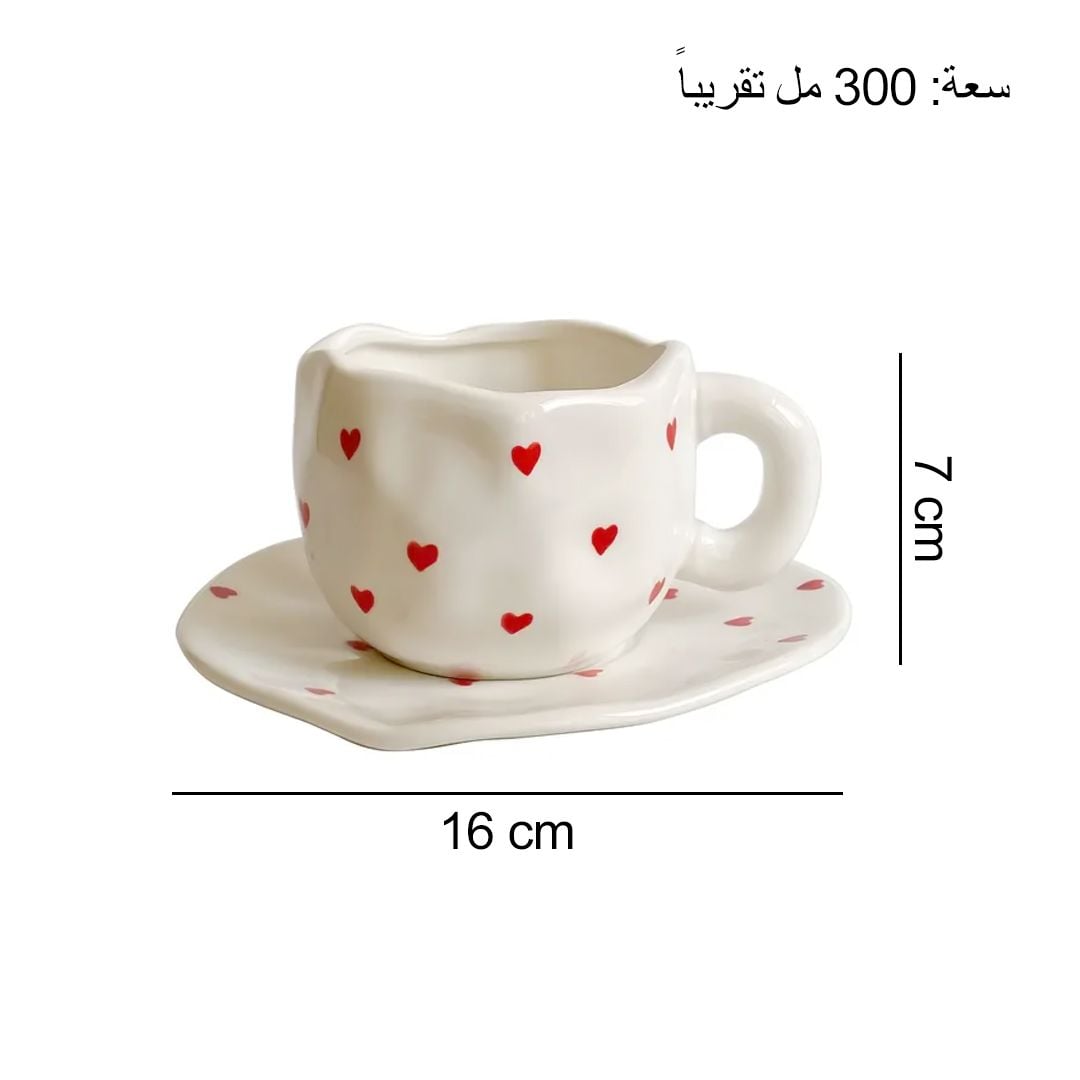 Cup with Heart Pattern Saucer product thumbnail 18