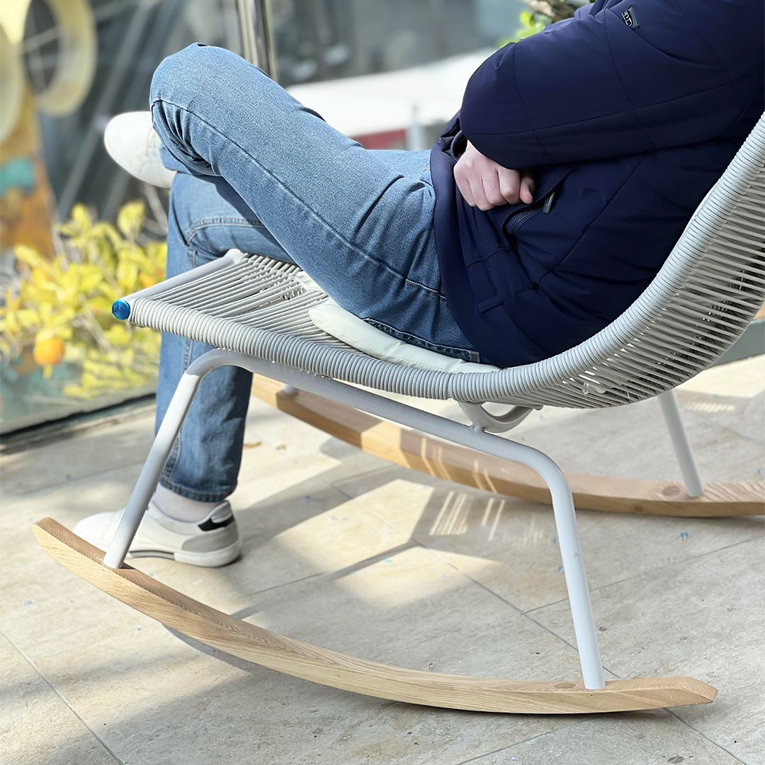Linen Rope Rocking Chair product thumbnail 6