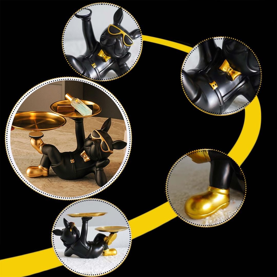 Fancy 2-Tray Dog Statue product thumbnail 4