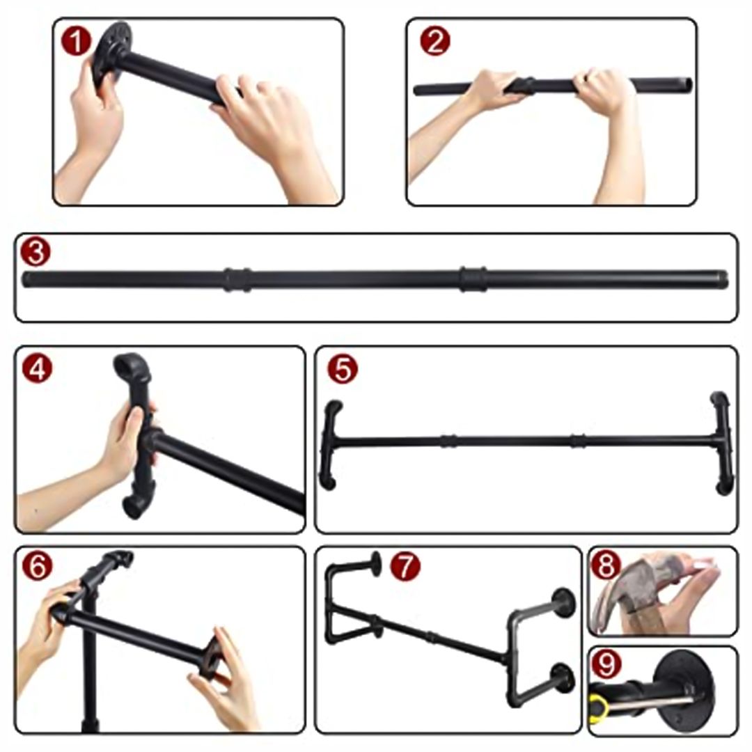Industrial Pipe Clothing Rack product thumbnail 4