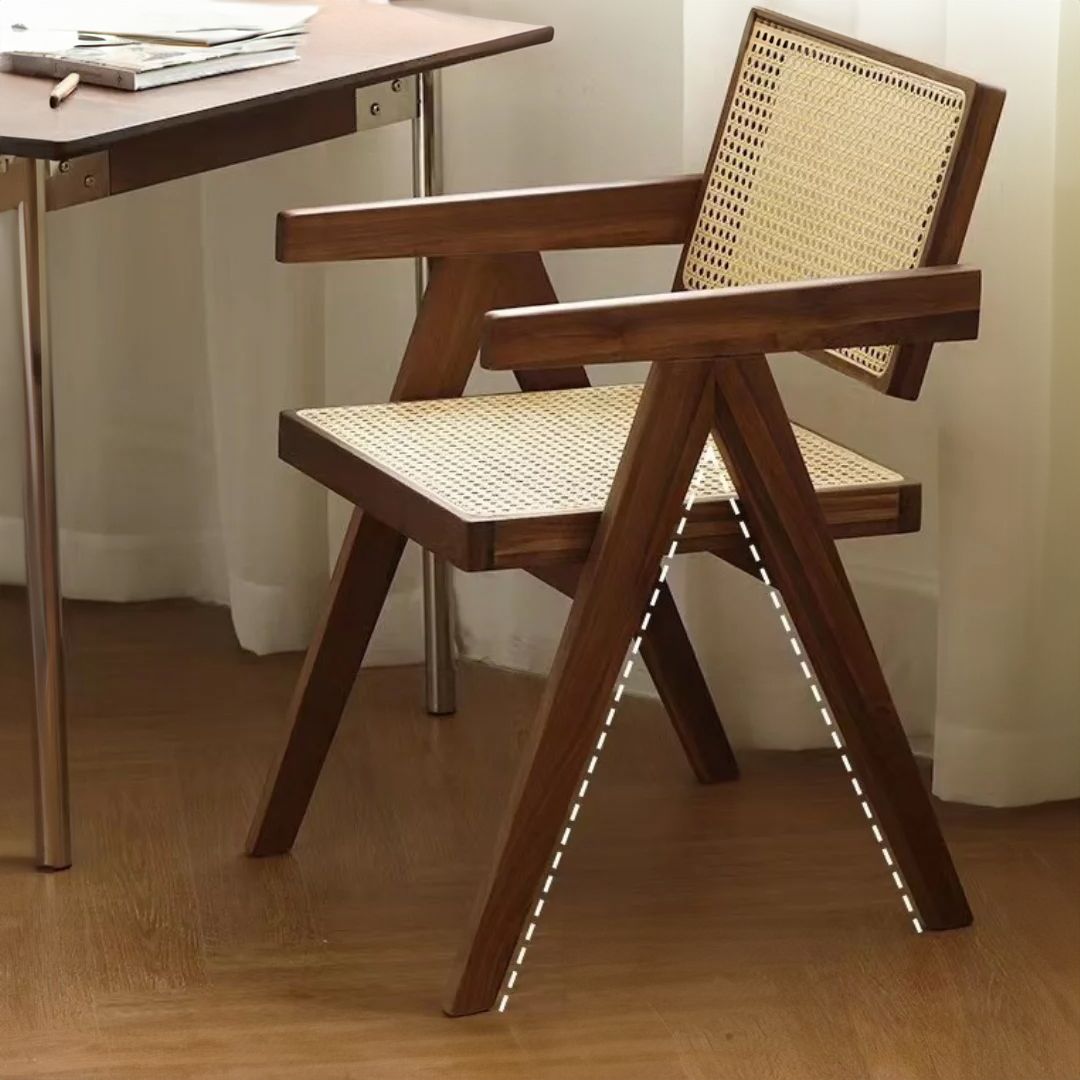 Rattan Chair With Rustic Design product thumbnail 6