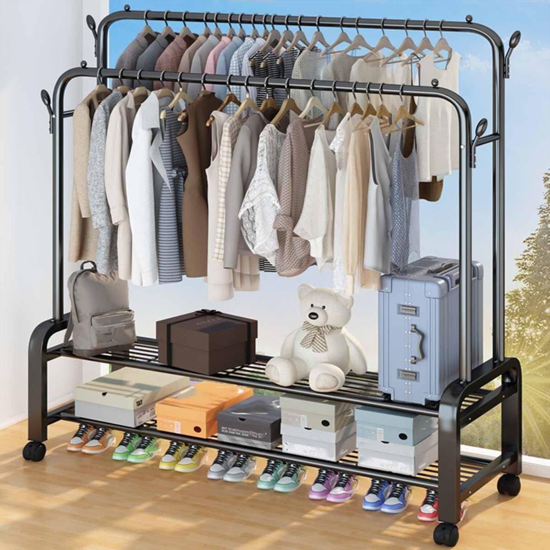 Shelves and Stand for Hanging Clothes 140 CM product thumbnail 3