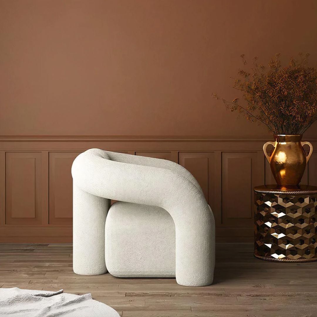 Velvet Chair with Footrest product thumbnail 6