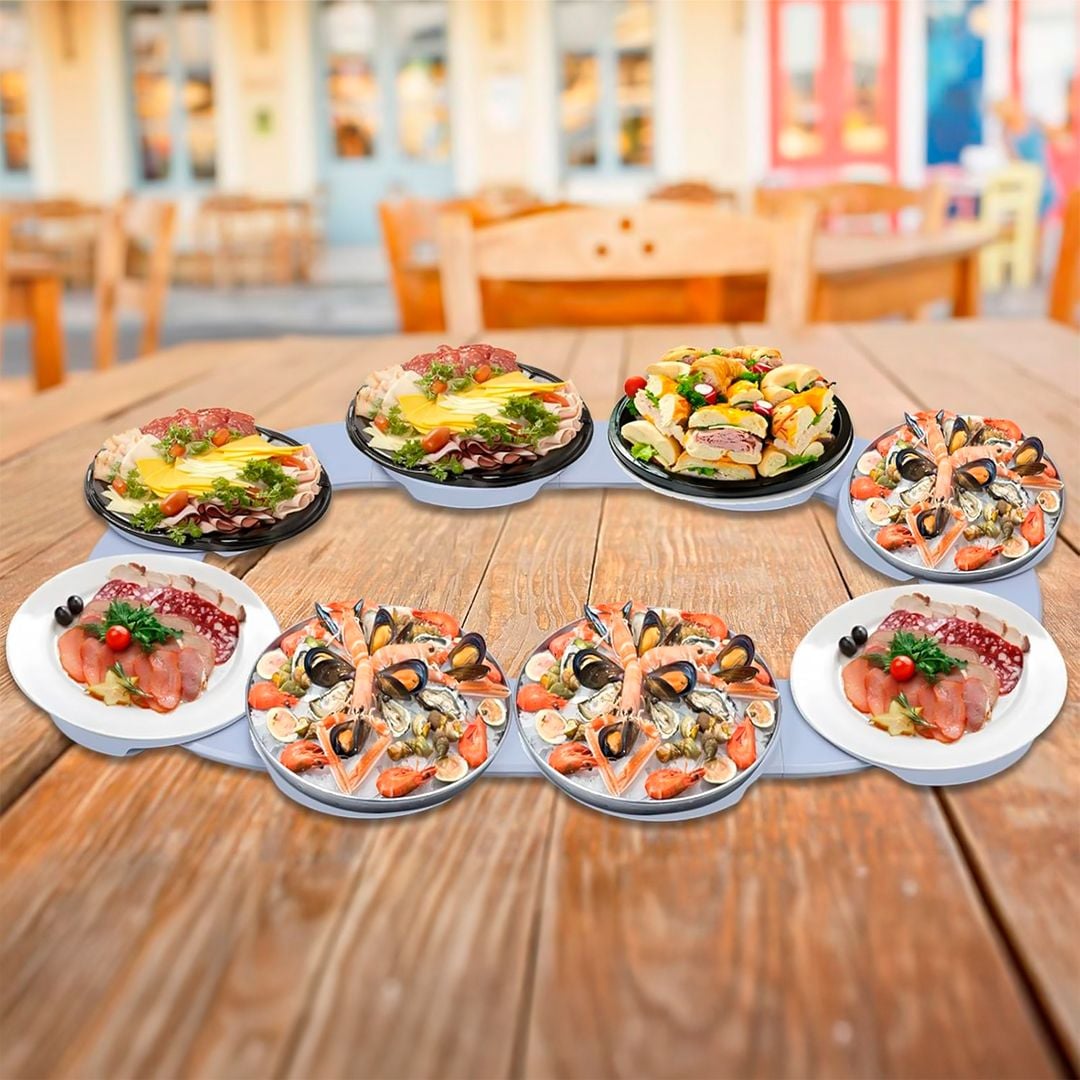 أطباق تقديم الطعام الدوارة - 12