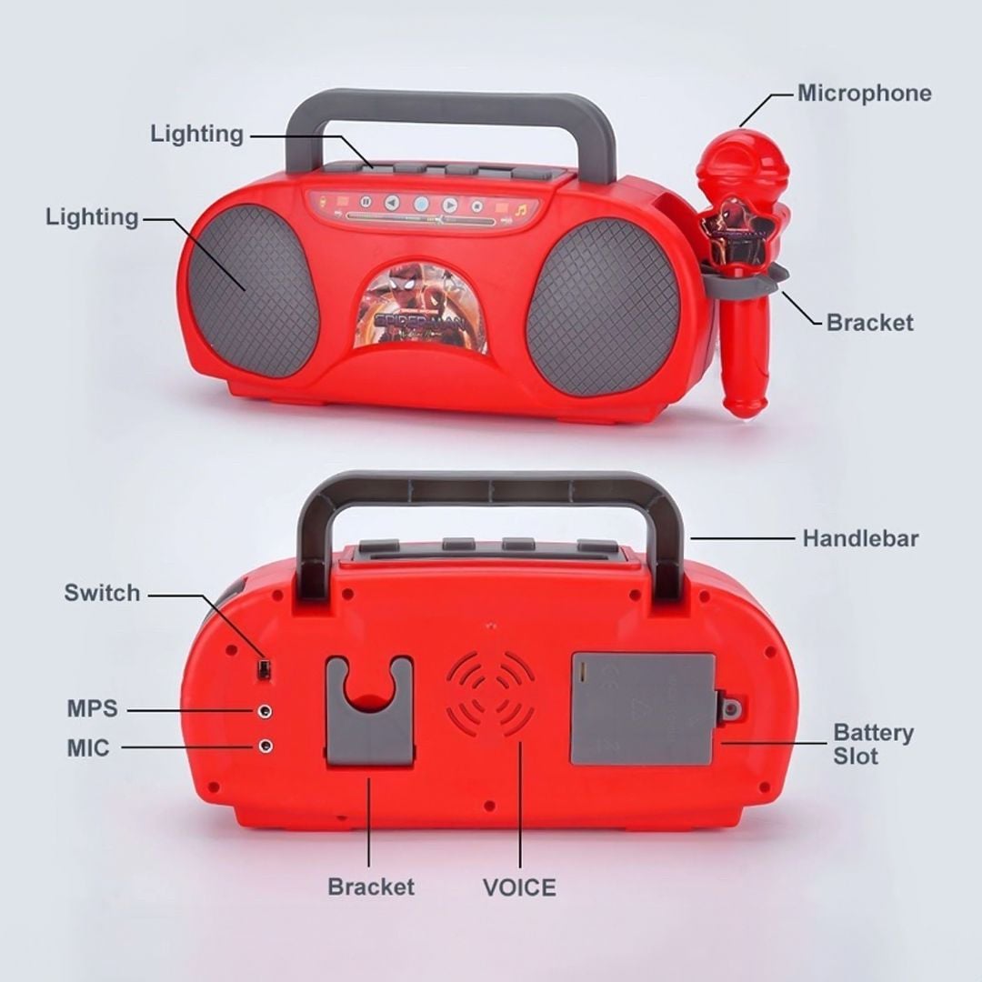 لعبة راديو و ميكروفون كاريوكي للأطفال - 9