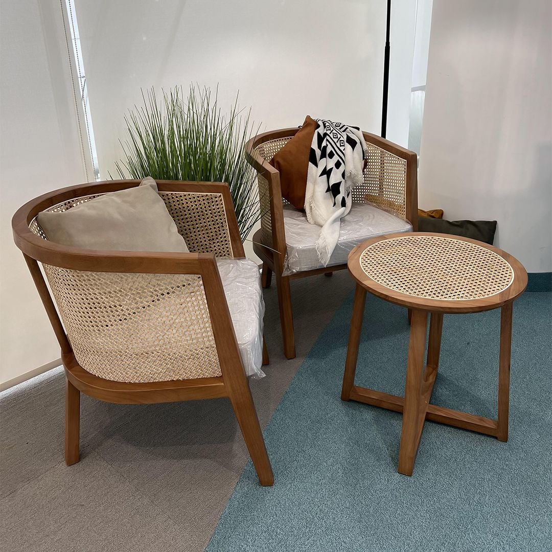 Side Table With Two Rattan Chairs product thumbnail 19