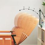 كرسي هزاز بظهر قابل للتعديل - 8