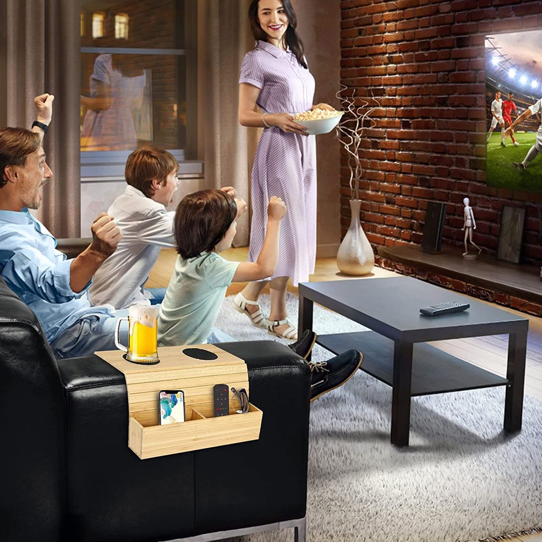 Wooden Folding Portable Sofa Tray product thumbnail 4