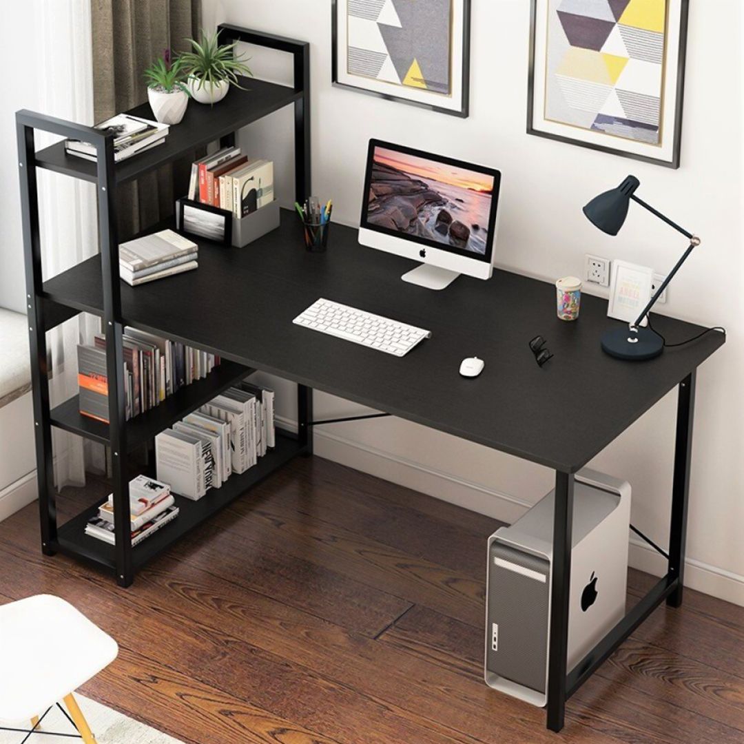 Computer Desk with Shelves 120 cm