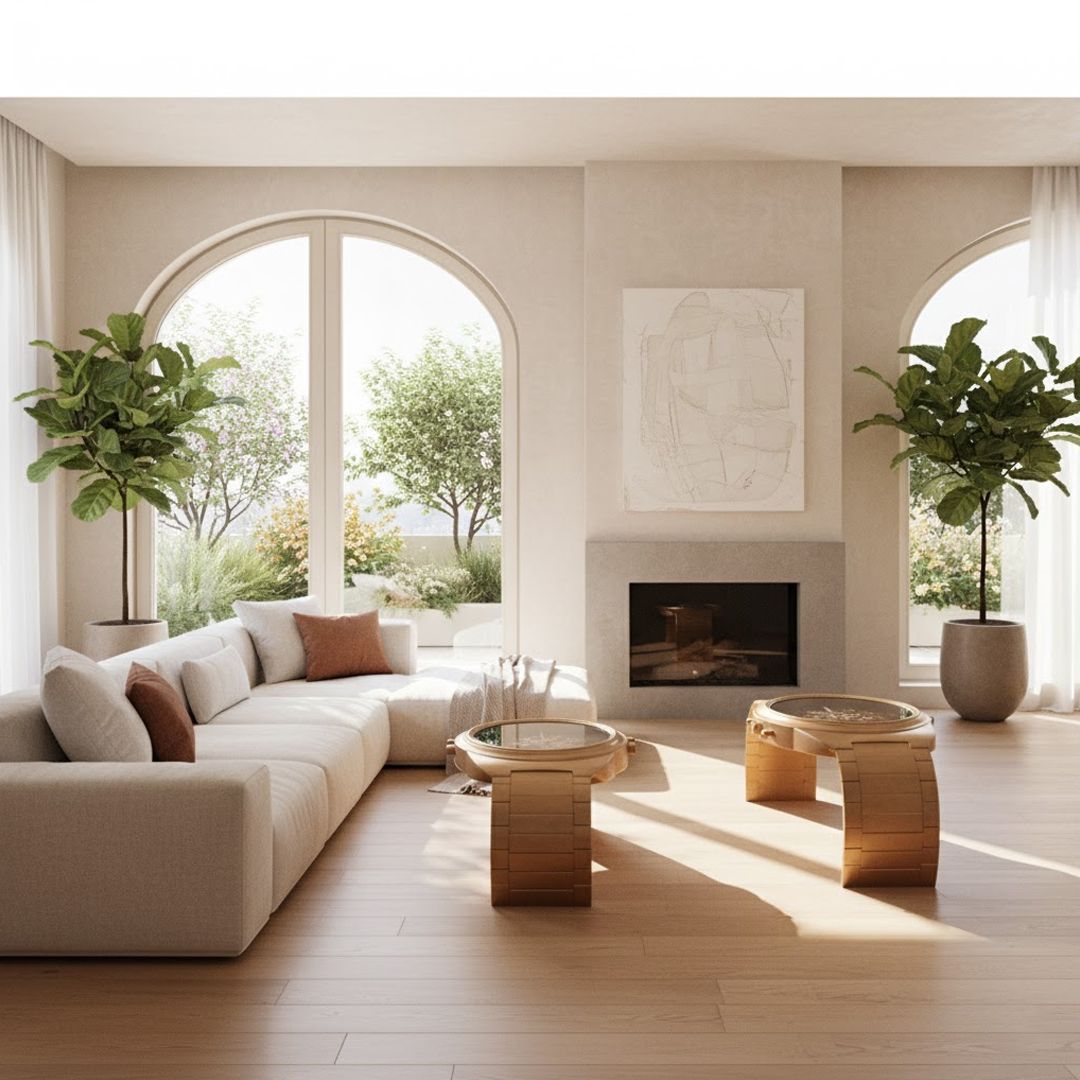 طقم طاولات بتصميم ساعة يد تروس الذهبية - 5