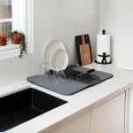 رف وبساط تجفيف الأطباق - 12