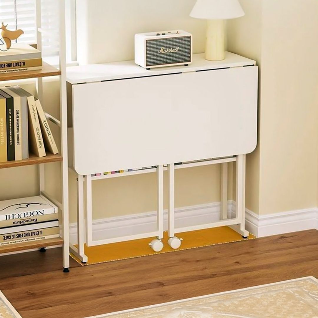 طاولة مكتب موفرة للمساحة بعجلات - 10