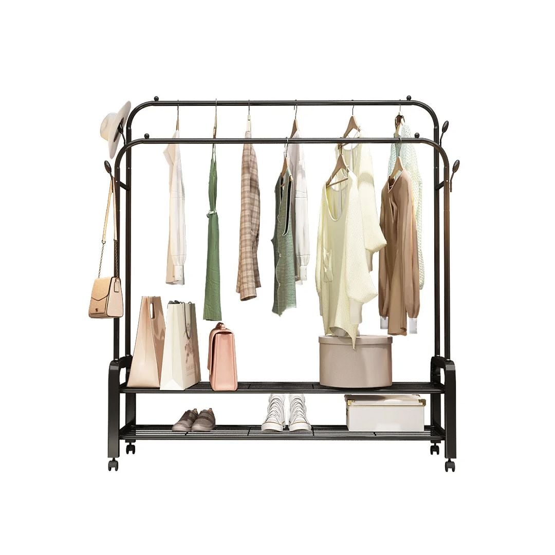 Clothes Hanging Stand with Shelves 140 CM product thumbnail 12