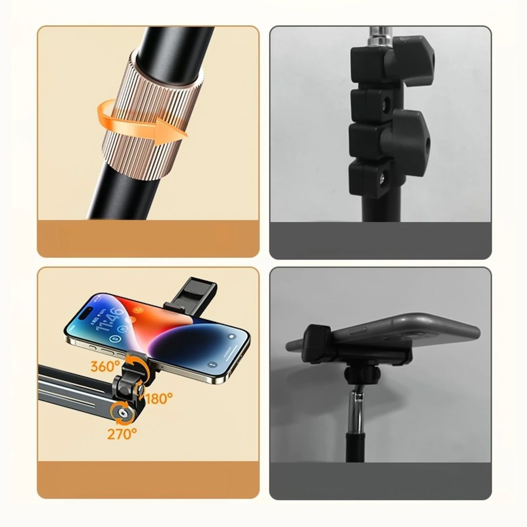 ستاند موبايل للتصوير بارتفاع قابل للتعديل - 4