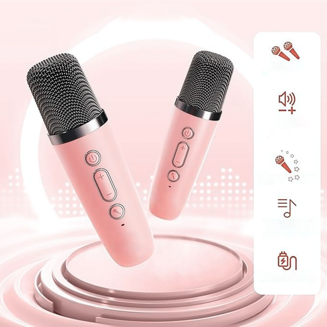 سماعة كاريوكي محمولة مع ميكروفون عدد 2 - 10
