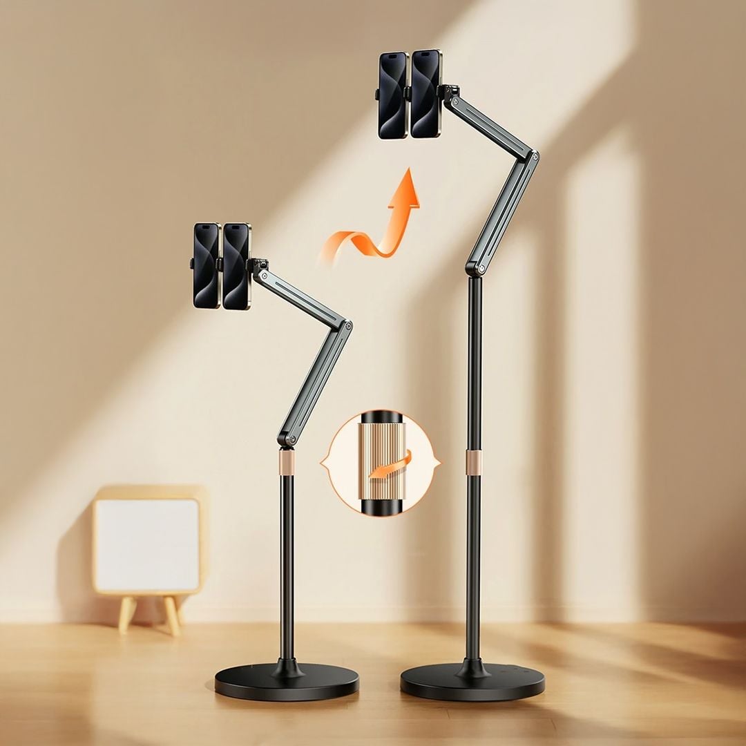 ستاند موبايل للتصوير بارتفاع قابل للتعديل - 1