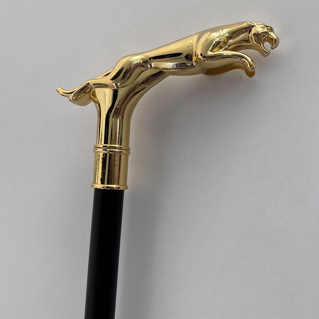 Leopard Handle Walking Stick - 25