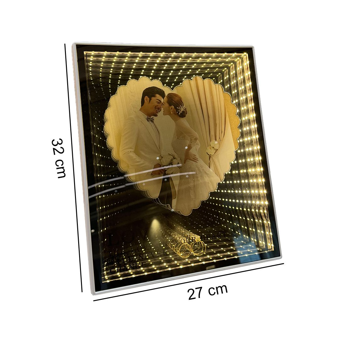 3D Heart Shaped Illuminated Photo Frame - 32 cm product thumbnail 11