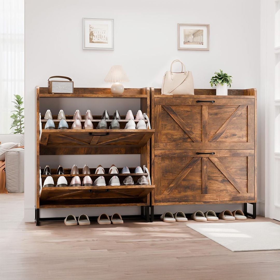 خزانة أحذية بتصميم ريفي - 15