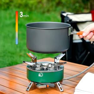 موقد الغاز بخمس شعلات للتخييم - 3