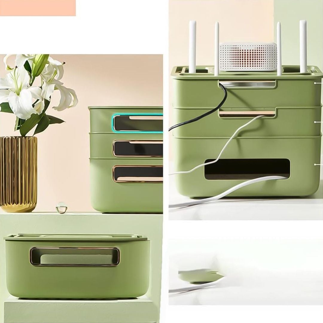 صندوق تنظيم الكيبلات والراوتر - 8