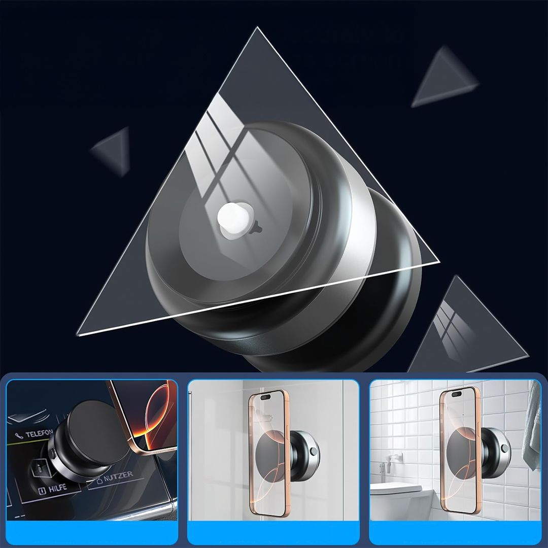 حامل موبايل مغناطيسي مع قاعدة دوارة - 13