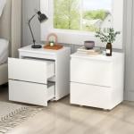 Nightstand with Hidden Safety Safe - 14