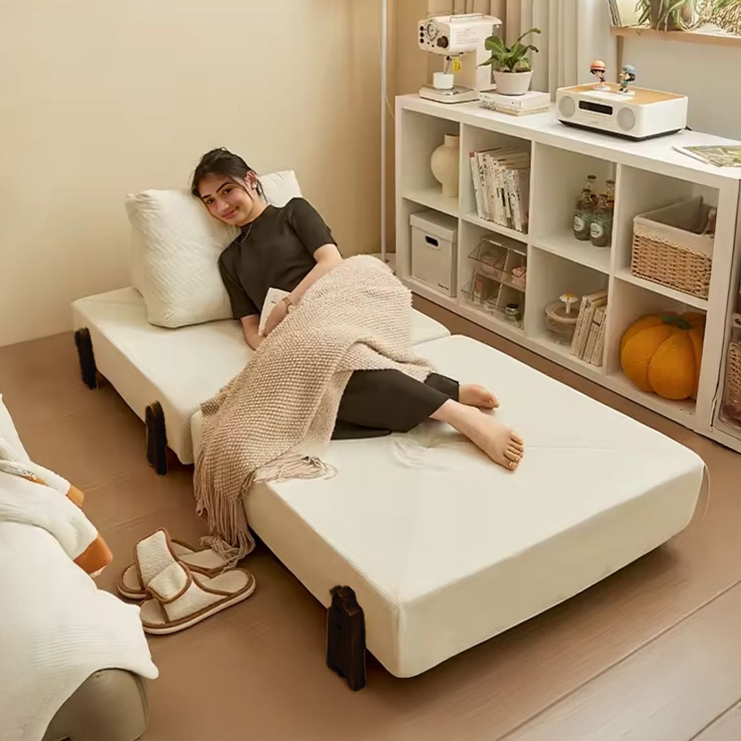 كرسي و سرير أرضي بأرجل خشبية - 3