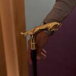 Leopard Handle Walking Stick - 24