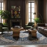 طقم طاولات بتصميم ساعة يد تروس الذهبية - 7