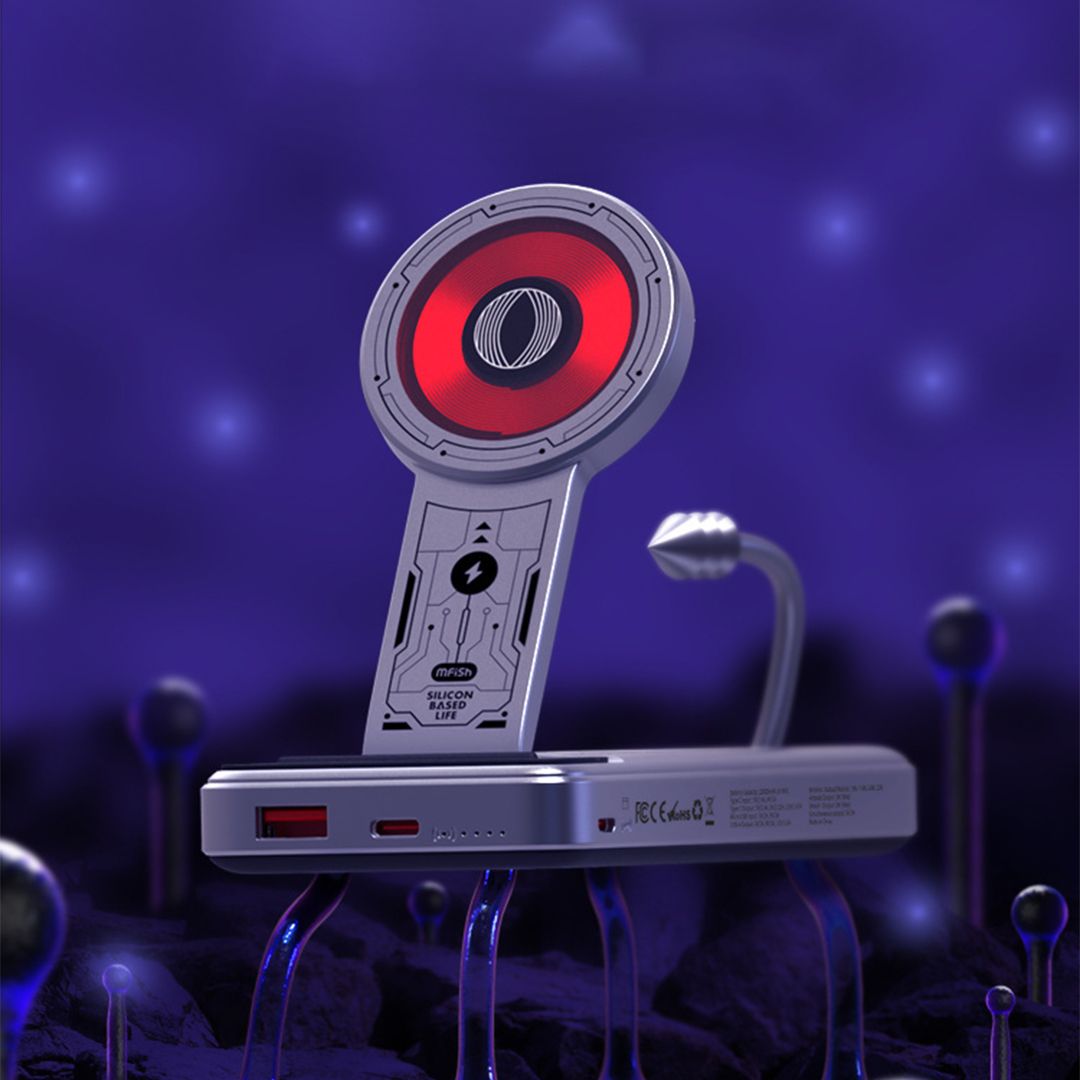 شاحن وباور بانك لاسلكي متعدد الوظائف - 10