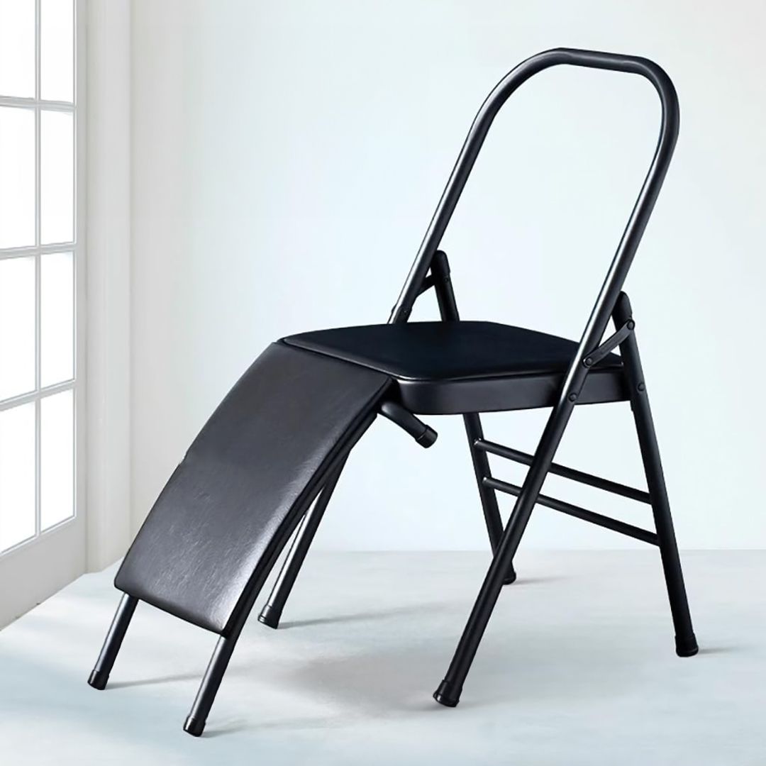 Foldable Yoga Chair with Lumbar Support - 8