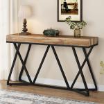 كونسول خشبي بإطار معدن - 1
