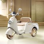 دراجة فيسبا كهربائية للاطفال بمقعد خلفي - 11