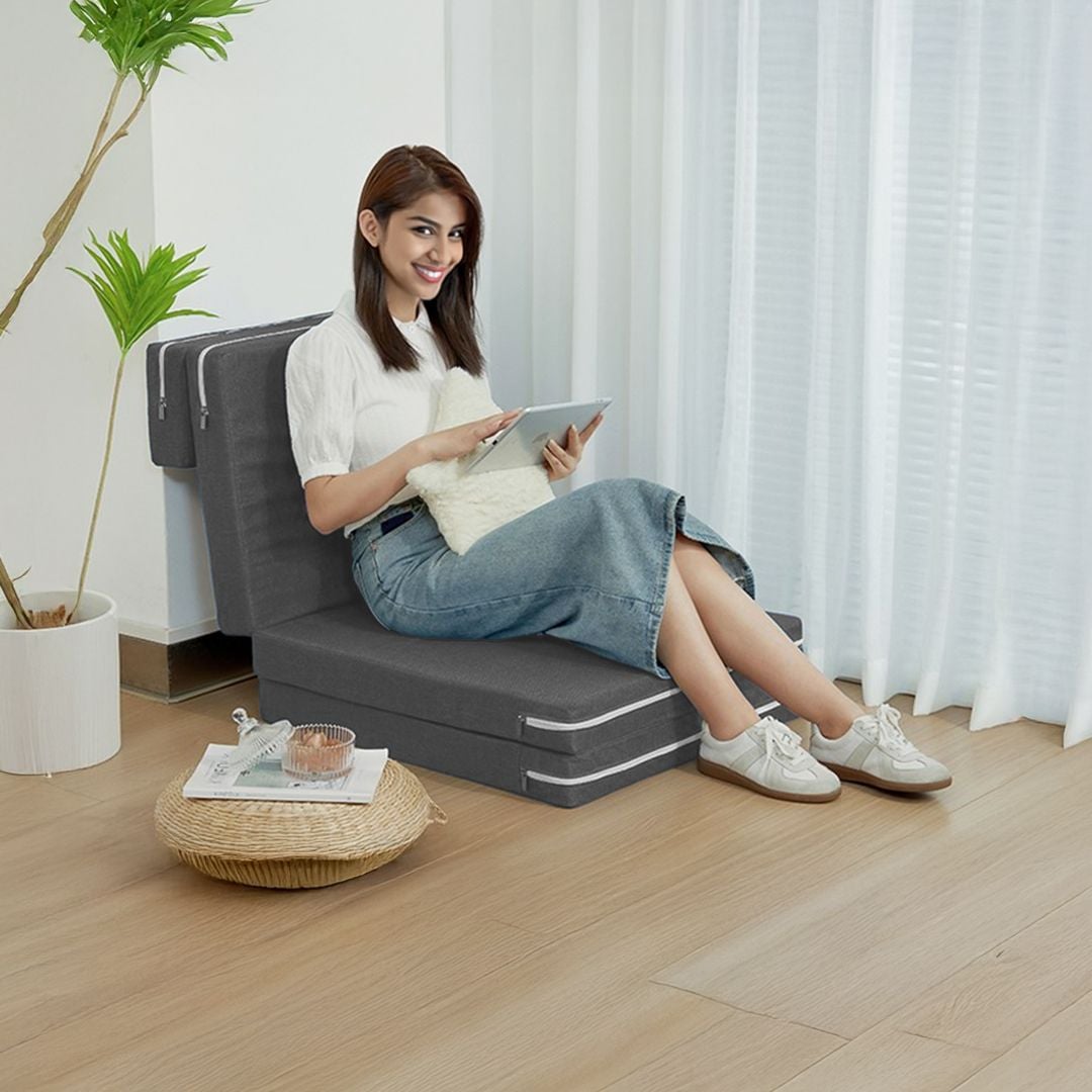 مرتبة نوم قابلة للطي مع وسادة مدمجة - 2