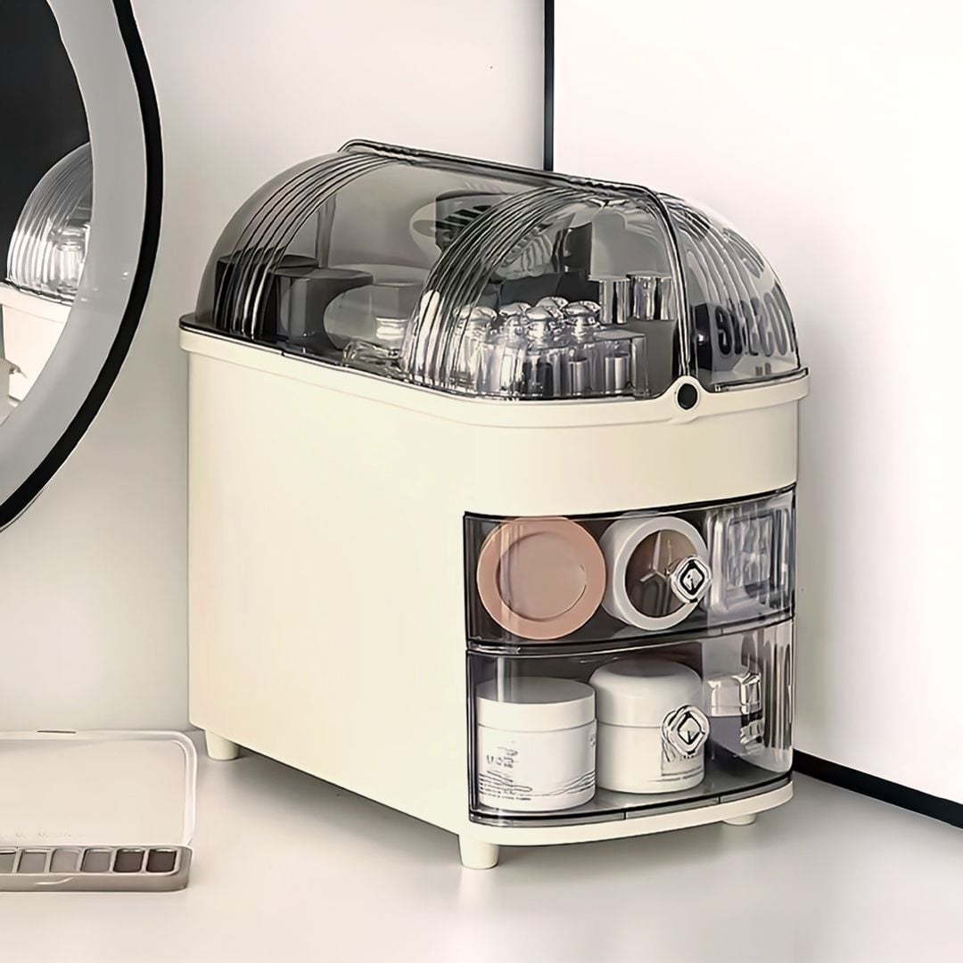 حافظة مكياج أنيقة مع غطاء شفاف - 4