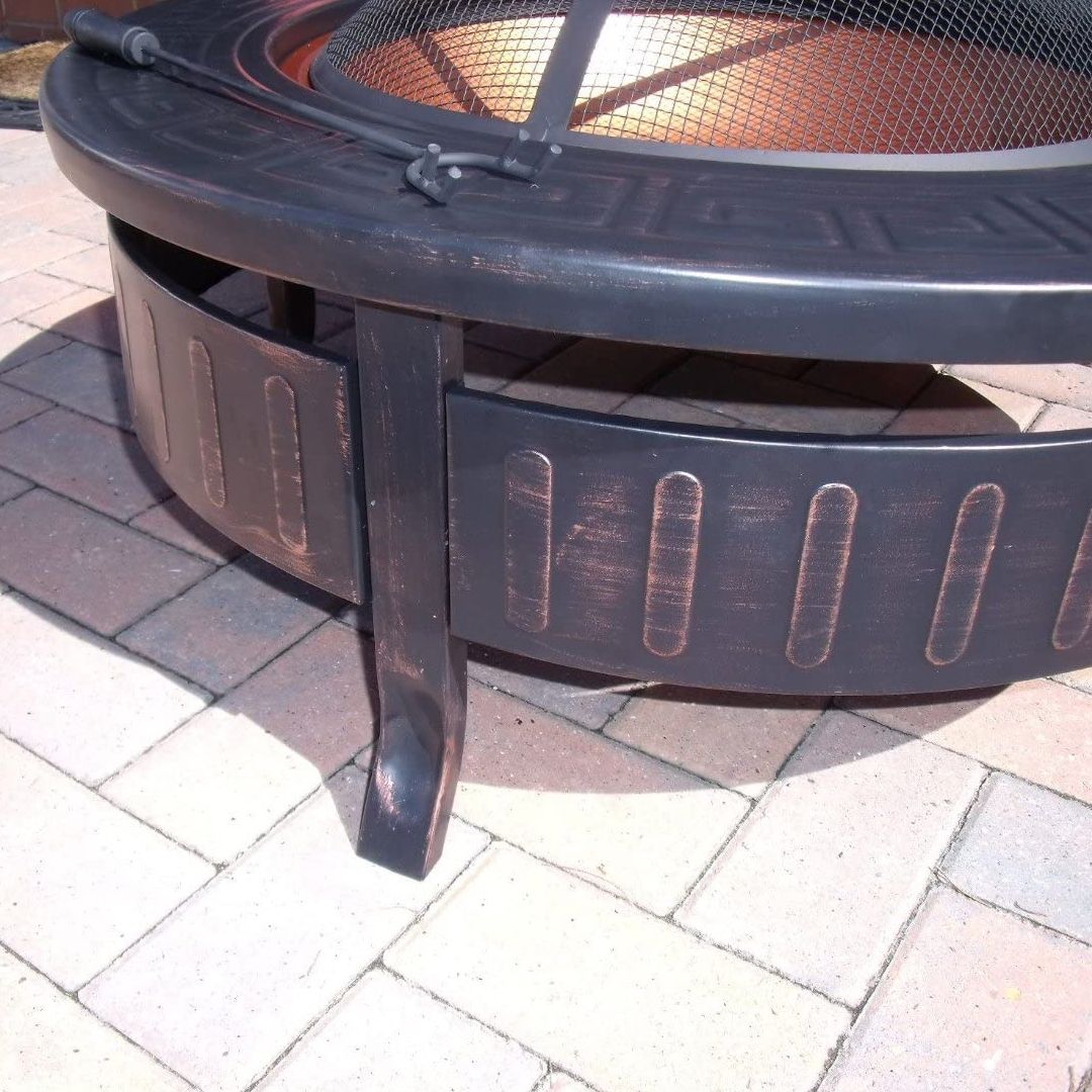 3 in 1 Fire Pit Brazier Round BBQ product thumbnail 8