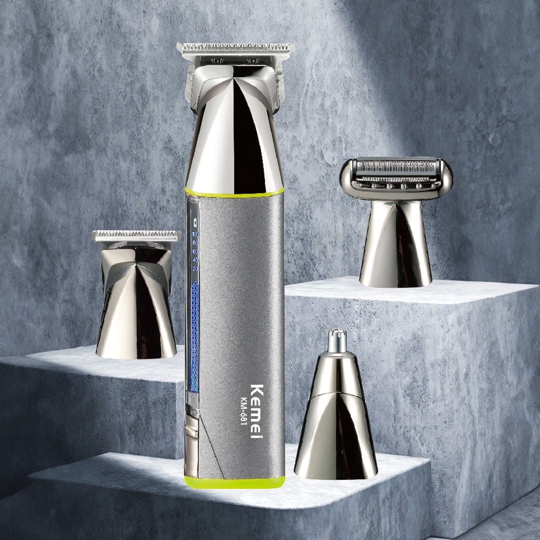 ماكينة الحلاقة الرجالية متعددة الرؤوس من KEMEI - 3