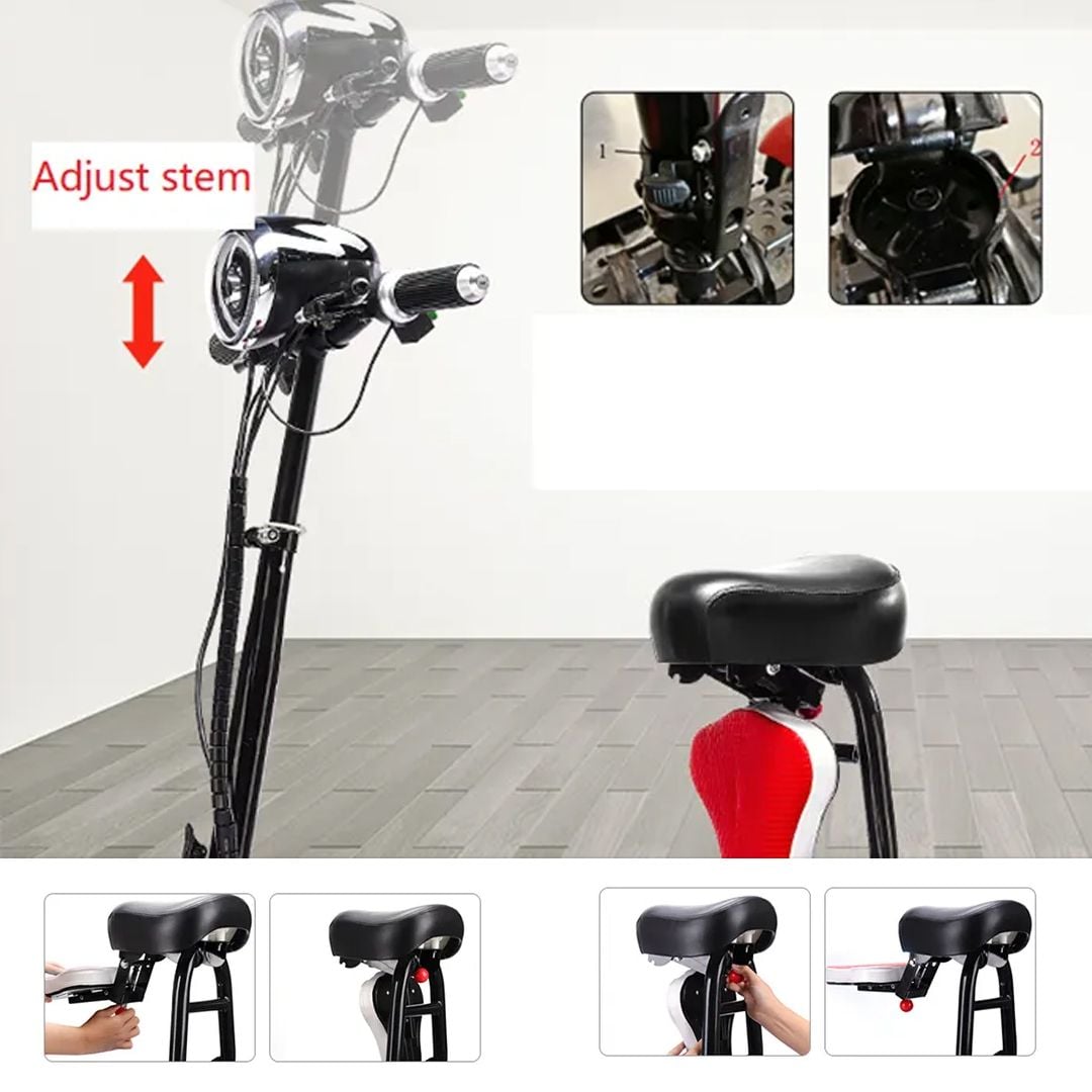 سكوتر كهربائي للكبار قابل للطي - 9