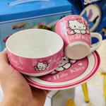أدوات طعام للأطفال بتصميم Hello Kitty - 1