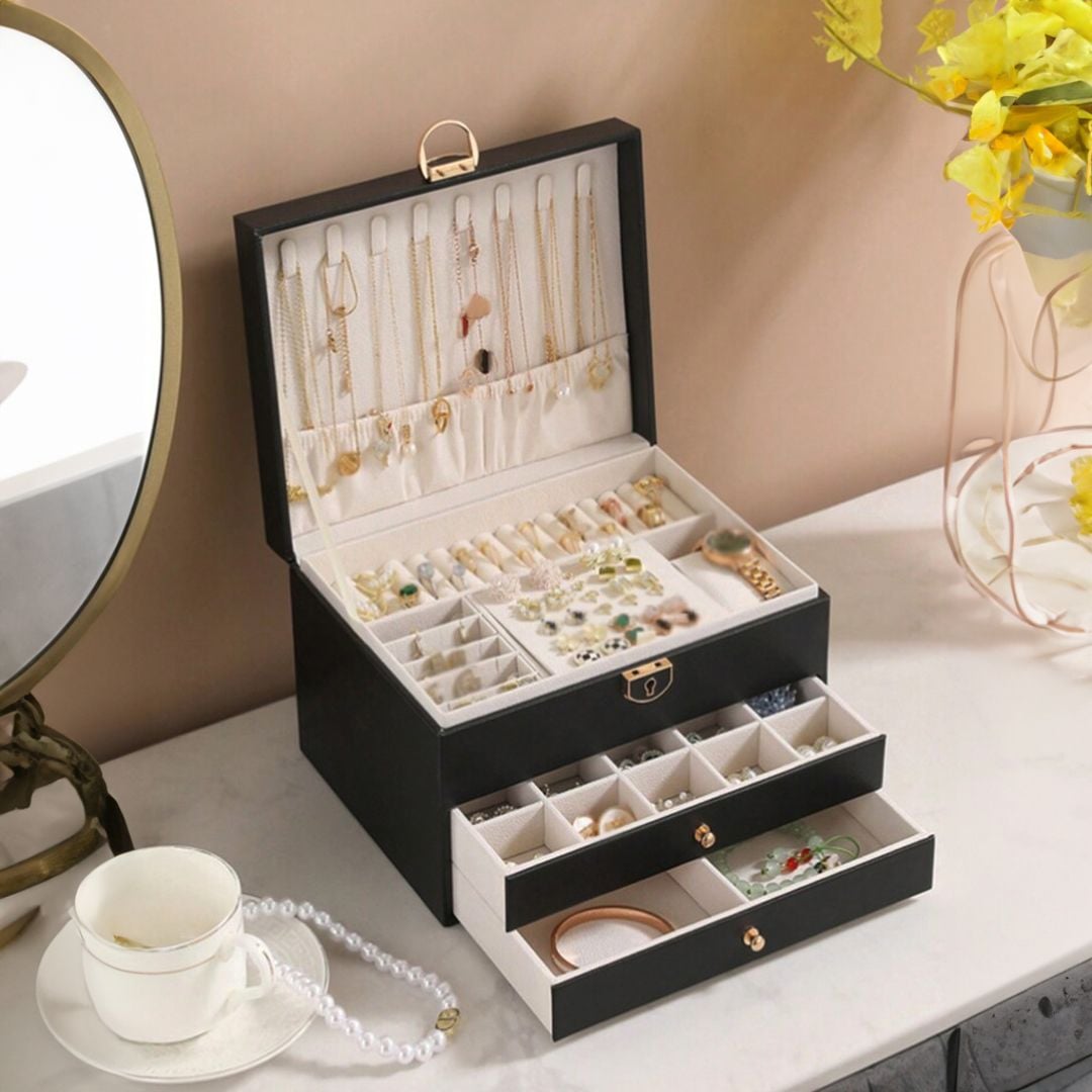 Three-Layer Retro Jewelry Box product thumbnail 18